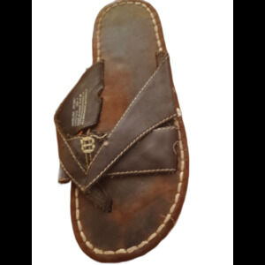 Faded Glory Brown Flip Flop Sandals Stitched Synthetic Women's Size 7 y2k 2000s